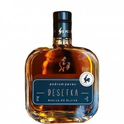 Pevac DESETKA plum brandy 0.7 L 10 y.o