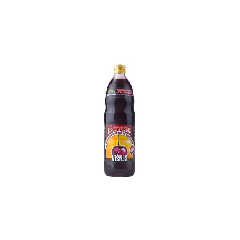 Fructal Sour Cherry syrup 1 L x 6