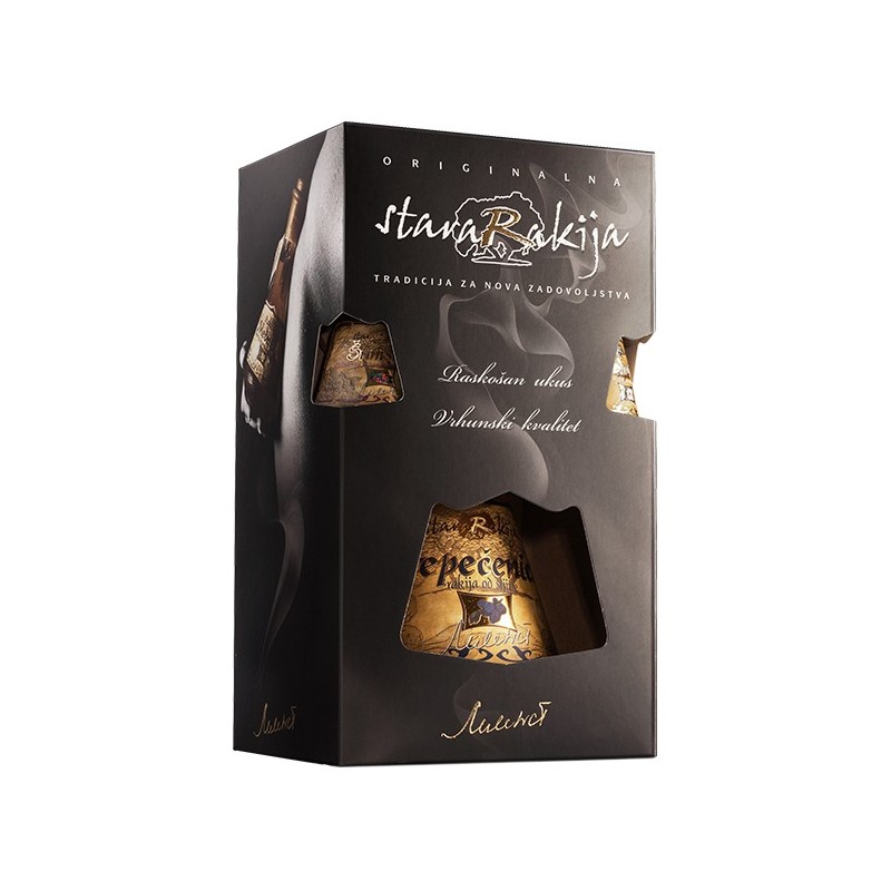 "Stara Rakija" Sljivovica Plum brandy 500ml+50ml+50ml