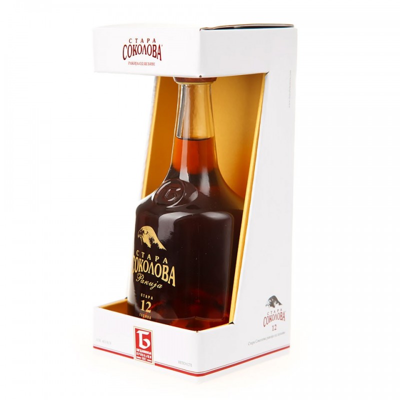 Stara Sokolova Plum brandy 700ml Lux 12 years old