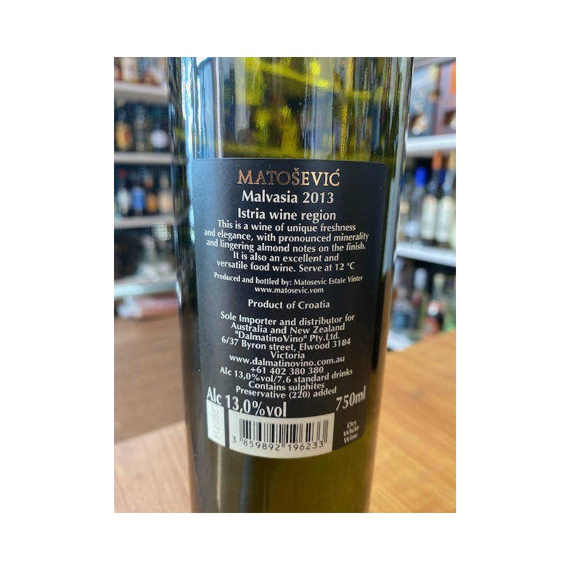 Matosevic Malvasia Alba white wine 750ml