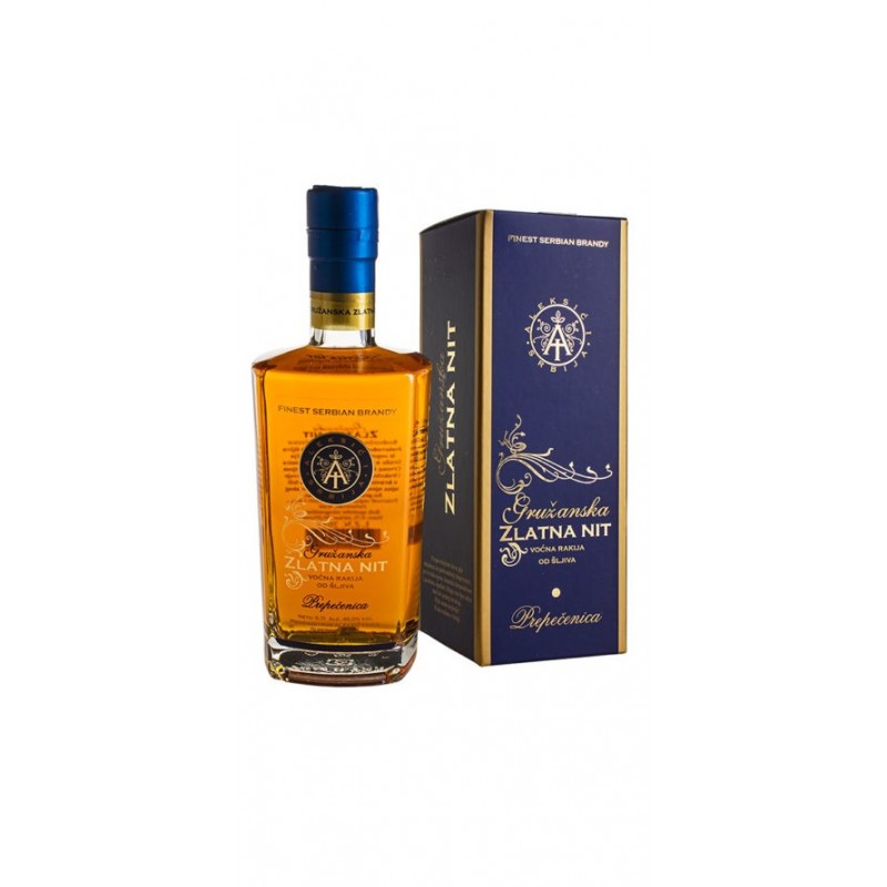 Aleksic Gruzanaska Zlatna Nit Sljivovica 700ml, 9 y.o
