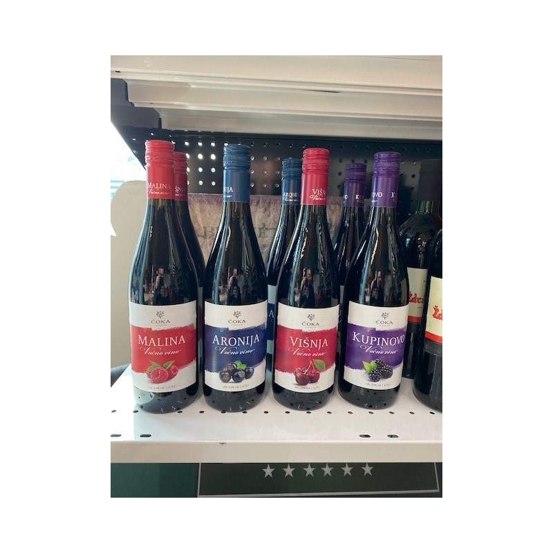 Fruit flavors  red wine 750 mlx6