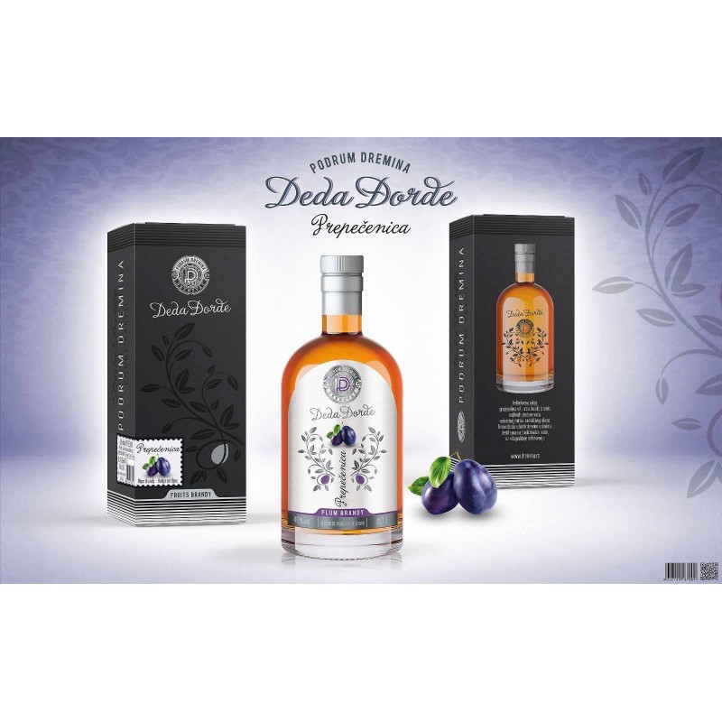 DEDA DJORDJE PLUM BRANDY 0.7 L