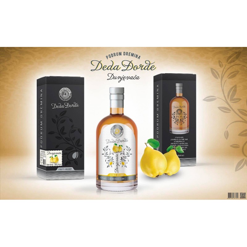 DEDA DJORDJE PLUM BRANDY 0.7 L