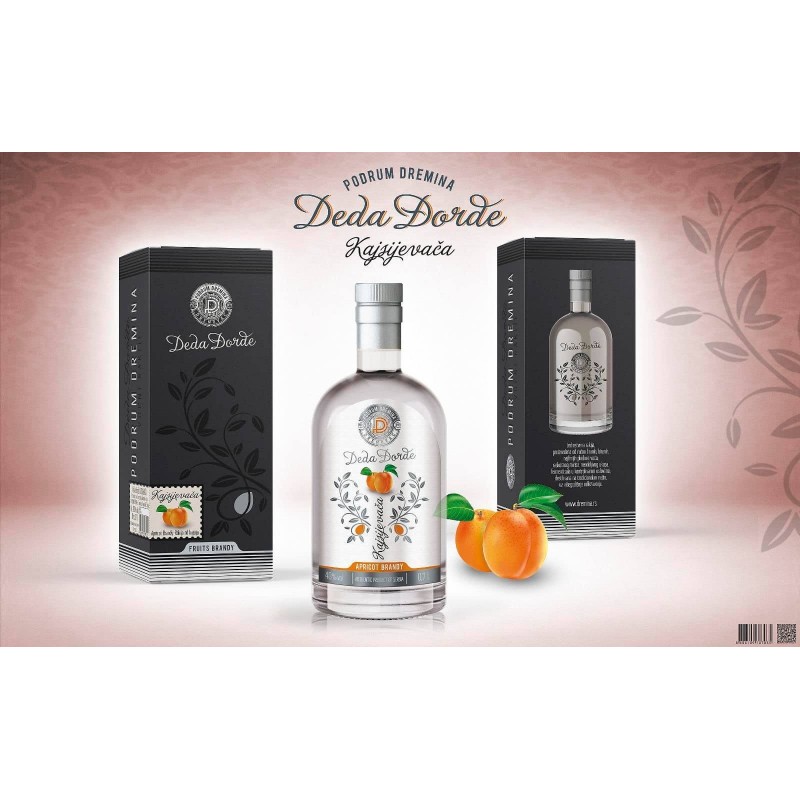 DEDA DJORDJE PLUM BRANDY 0.7 L