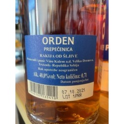 ORDEN Prepecenica Plum brandy 700ml